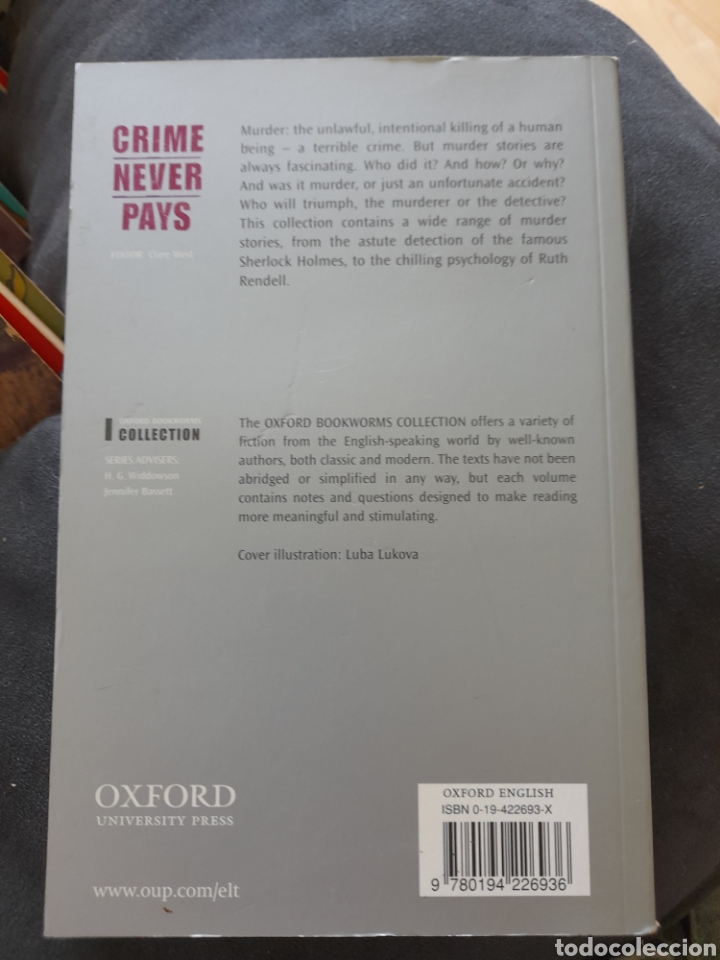 Libros: Crimen never pays. Short stories - Foto 2