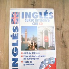 Libros: INGLÉS / CURSO INTENSIVO CON CD / INCLUYE LIBRO DE TEXTO + 4 CDS / PRECINTADO.