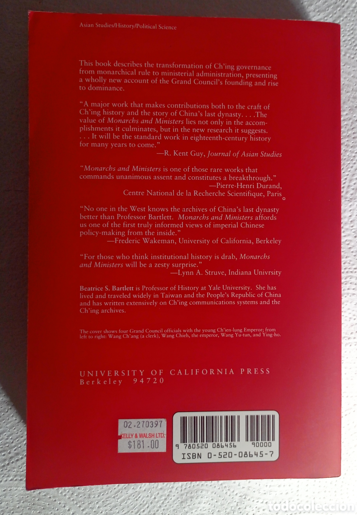 Libros: MONARCHS AND MINISTERS BEATRICE S. BARTLETT - Foto 2