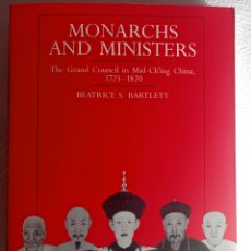 Libros: MONARCHS AND MINISTERS BEATRICE S. BARTLETT. Lote 369437981