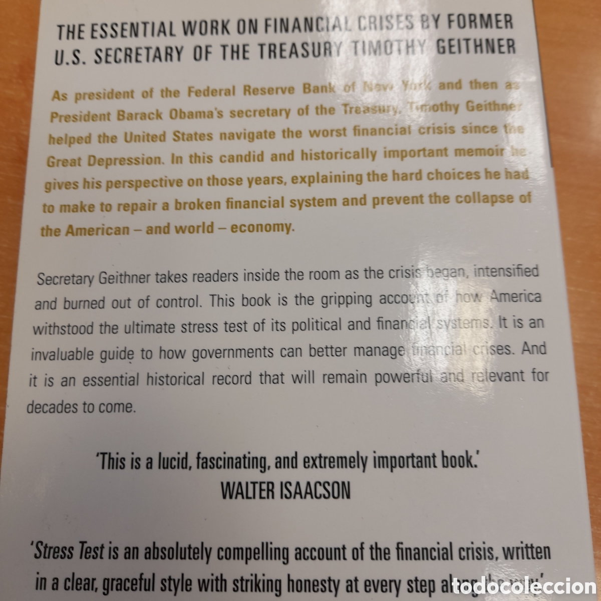 Libros: Stress test. Timothy F. Geithner - Foto 3