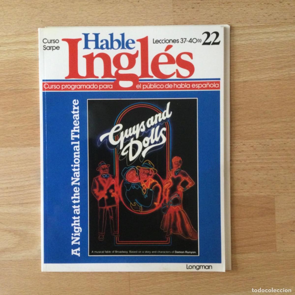 Libros: Hable Ingl&eacute;s. Sarpe N* 22. Lecciones 37 a 40. NUEVO - Foto 1