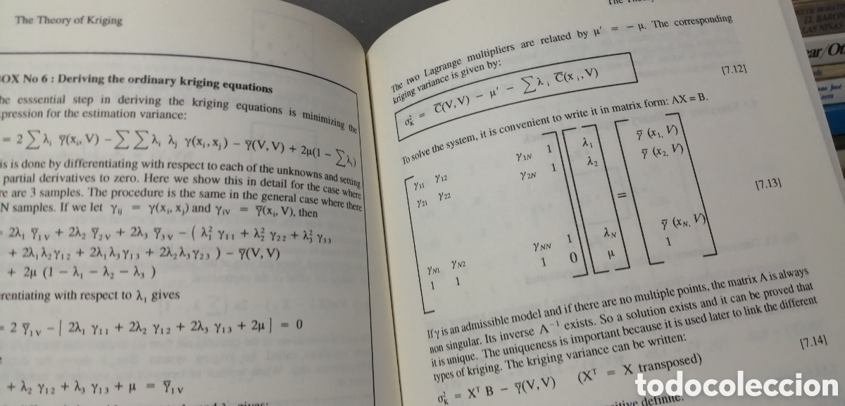 Libros: Basic Linear Geostatistics Margaret Armstrong 1998 English book Libro en ingl&eacute;s - Foto 19