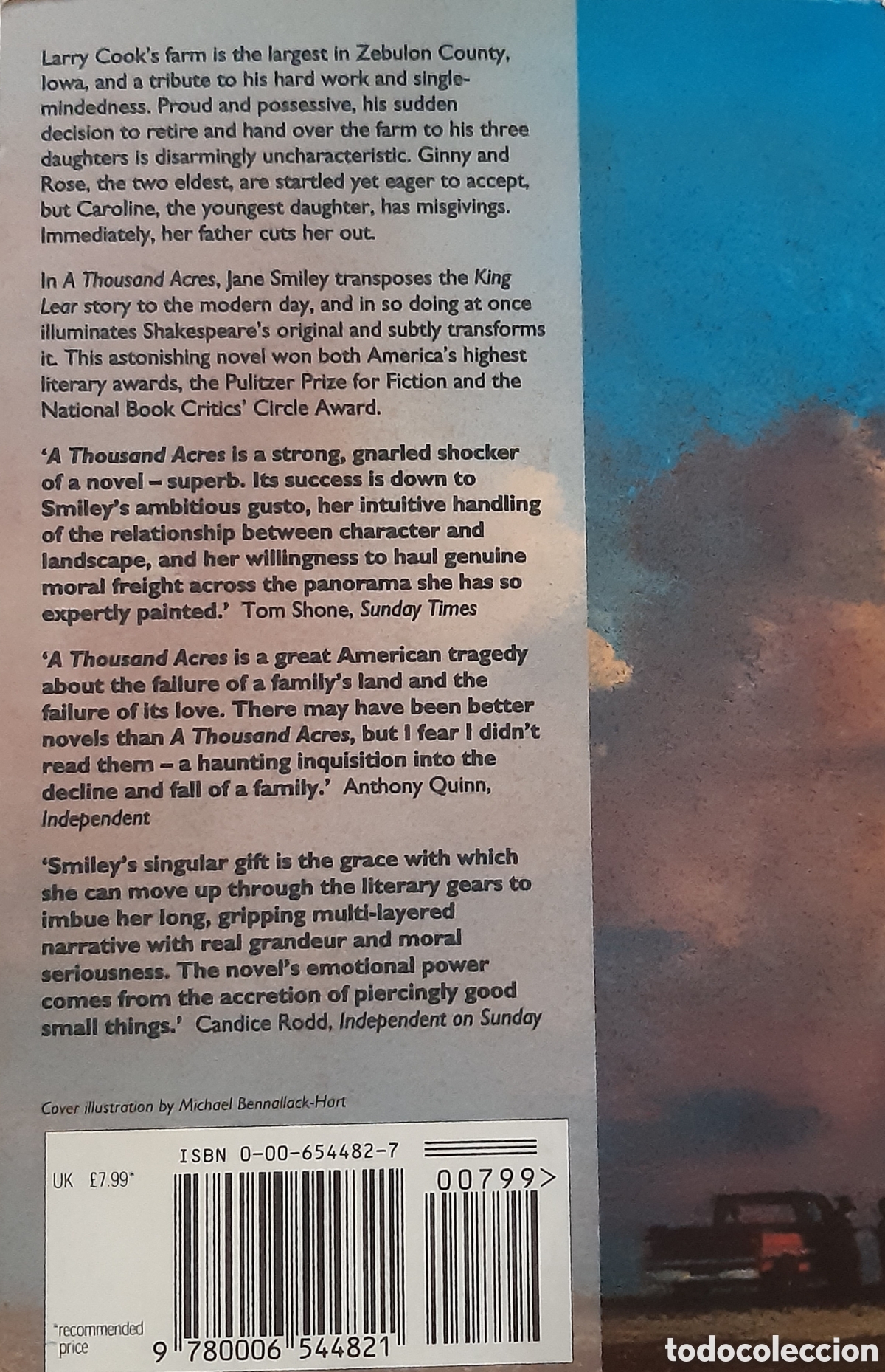 Libros: A thousand Acres. Jane Smiley. - Foto 2