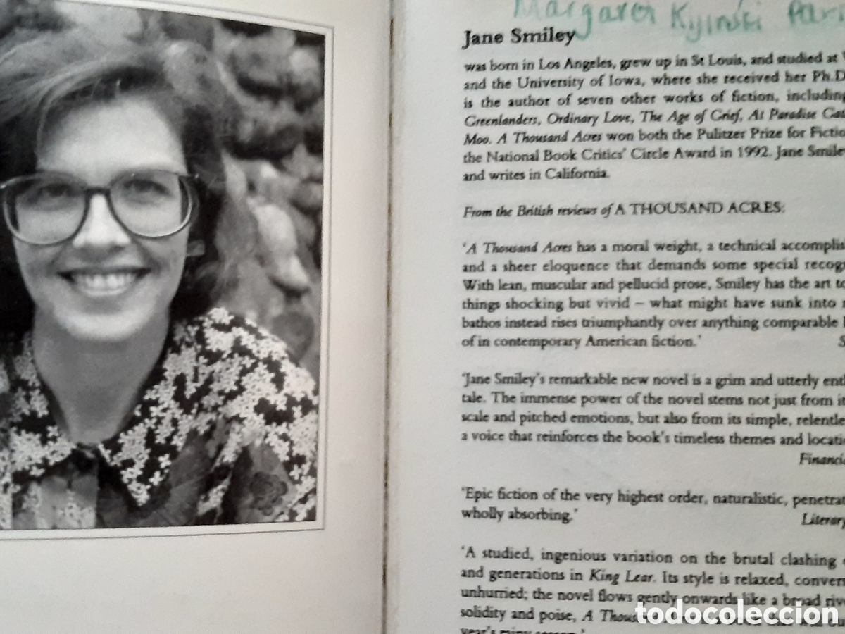 Libros: A thousand Acres. Jane Smiley. - Foto 3