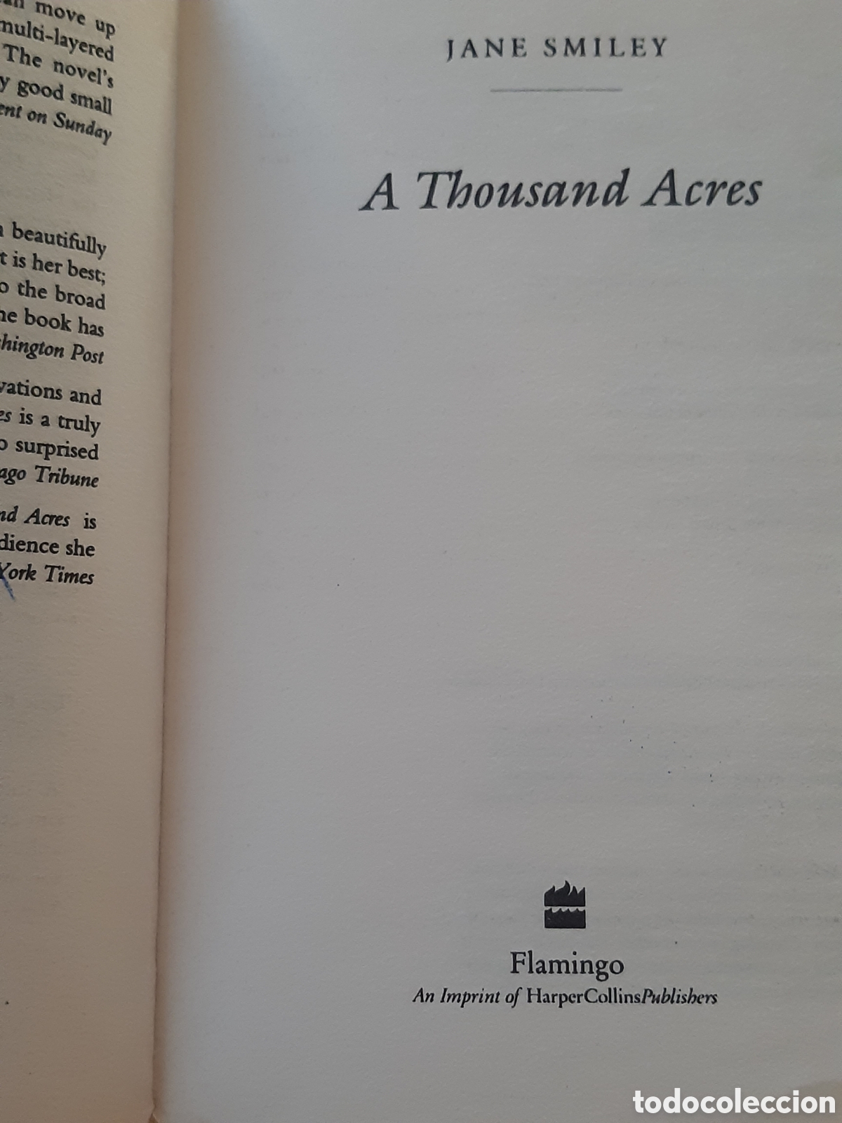 Libros: A thousand Acres. Jane Smiley. - Foto 4