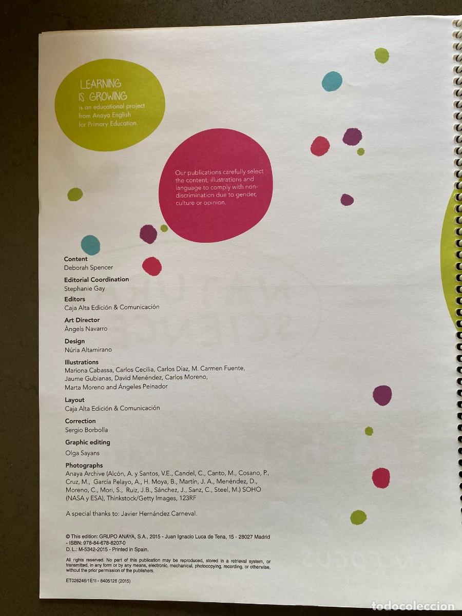 Libros: Libros Ingl&eacute;s (Natural Science 5) Ed. Anaya 2015 - Foto 4