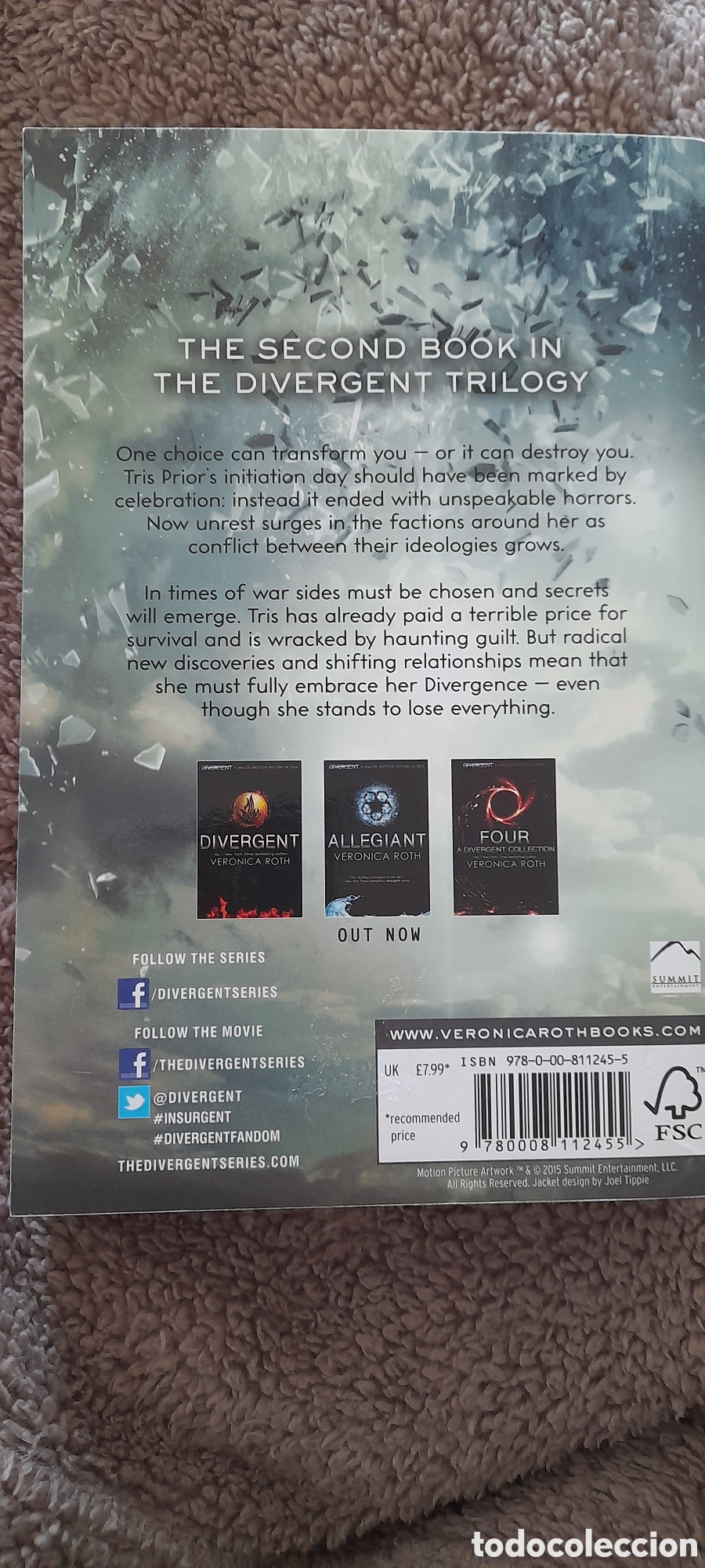 Libros: Insurgent. The divergent series. Ver&oacute;nica Roth - Foto 2