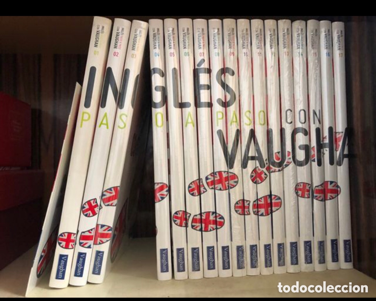 Libros: Curso de ingl&eacute;s Vaughan Paso a paso 17 tomos - Foto 1