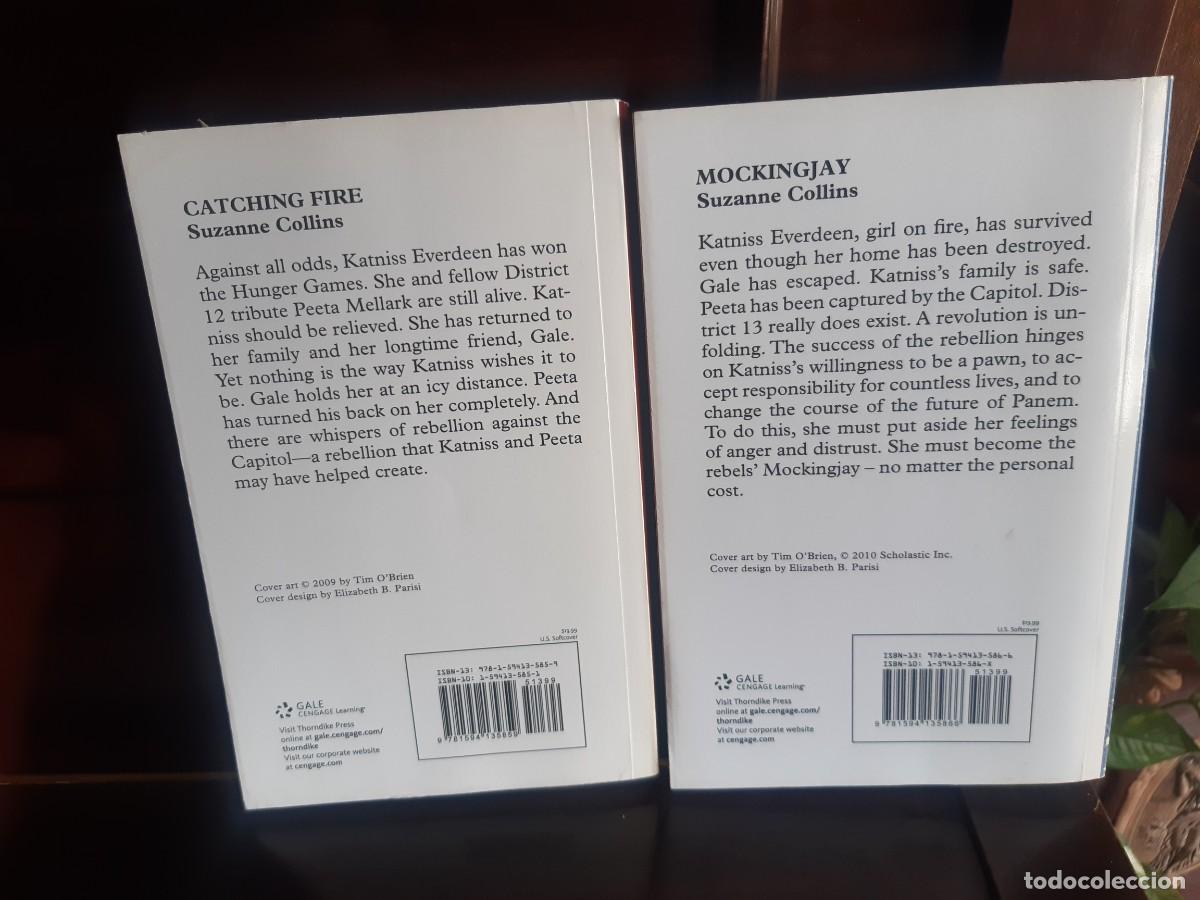 Libros: 2 libros Suzanne Collins CATCHING FIRE y MOCKINGJAY - Foto 2