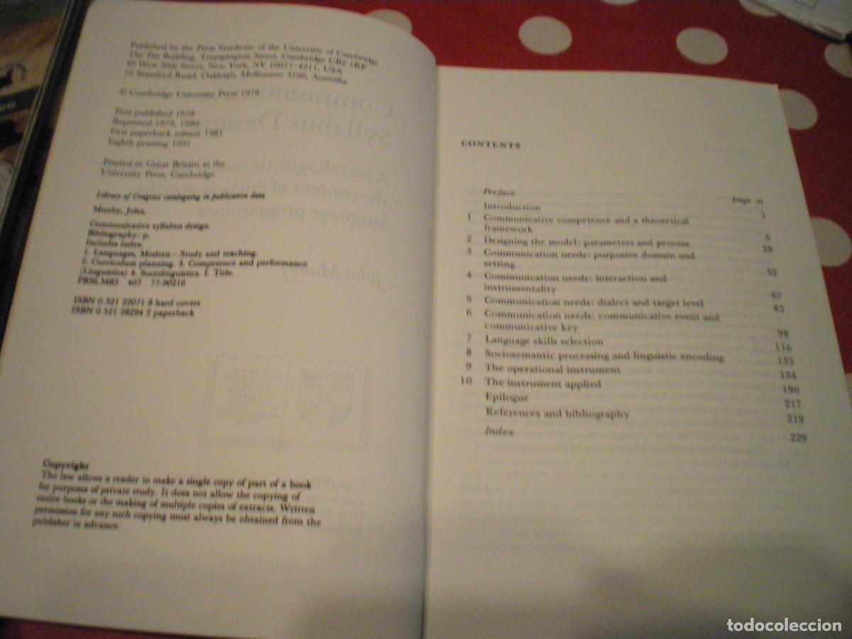 Libros: COMMUNICATIV SYLLABUS DESIGN, JOHN MUNBY - Foto 2