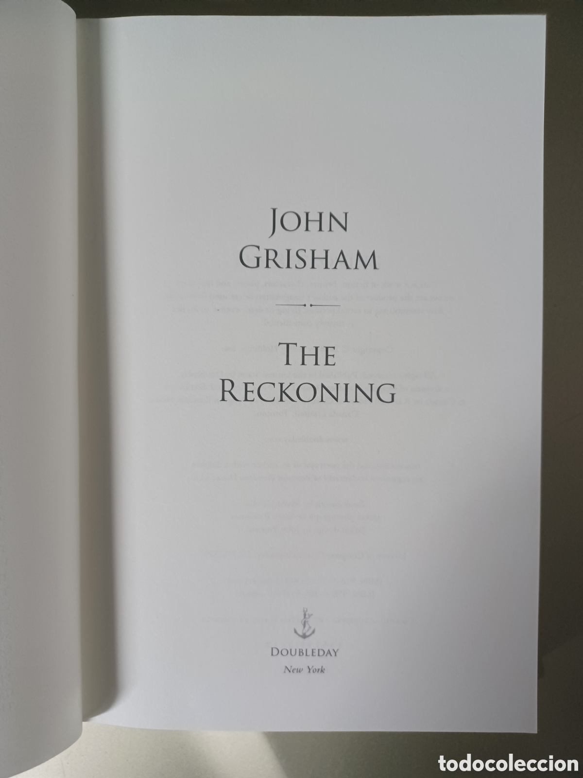 Libros: THE RECKONING - J GRISHAM - Foto 1