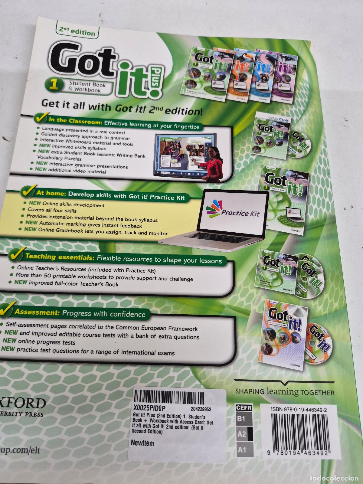 B&uuml;cher: Got It! Plus (2nd Edition) 1. Studen's Book + Workbook with Access Card: Get it all with Got it! 2nd