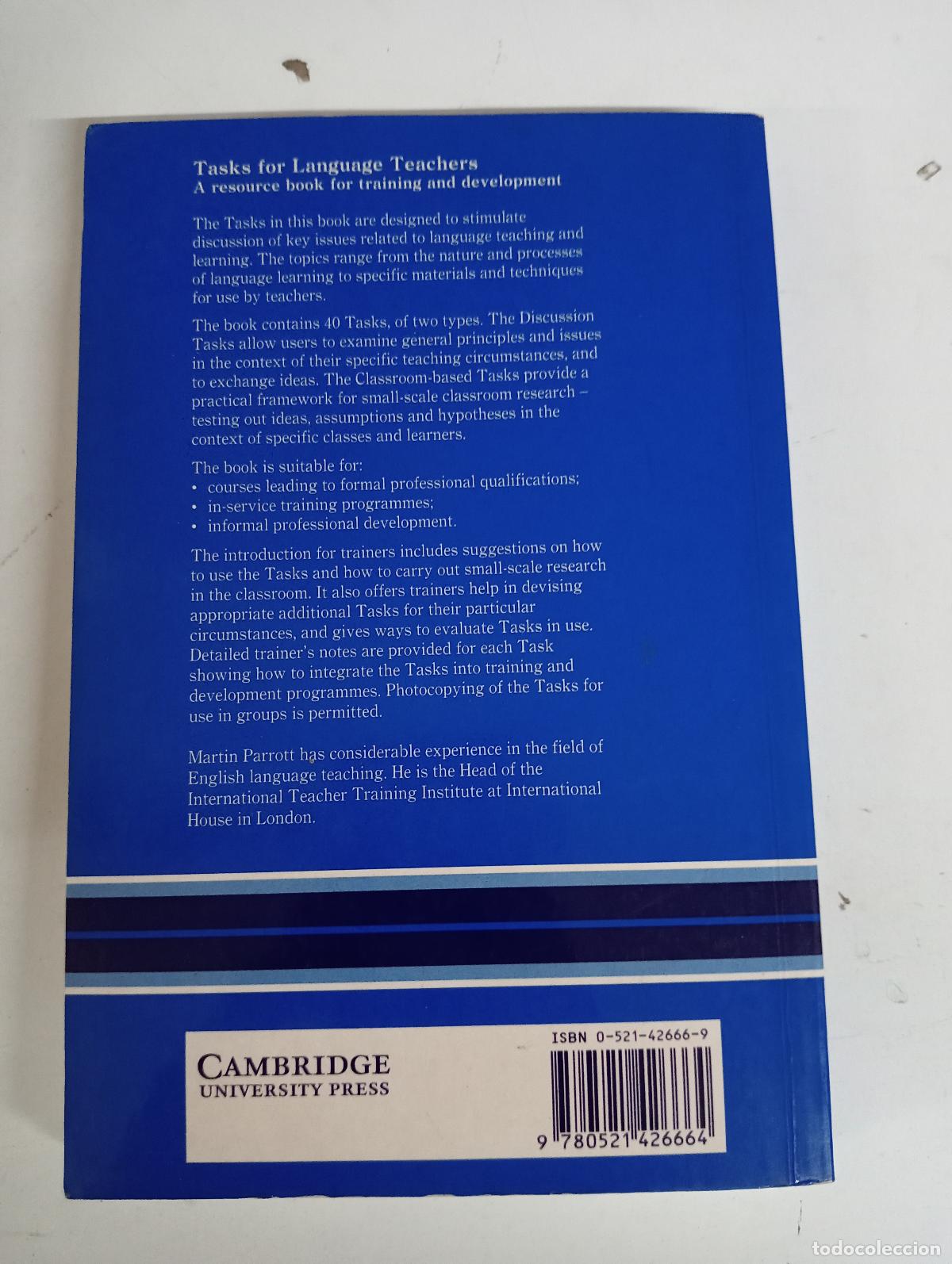 B&uuml;cher: Tasks for Language Teachers: A Resource Book for Training and Development (CAMBRIDGE) - Martin Parro