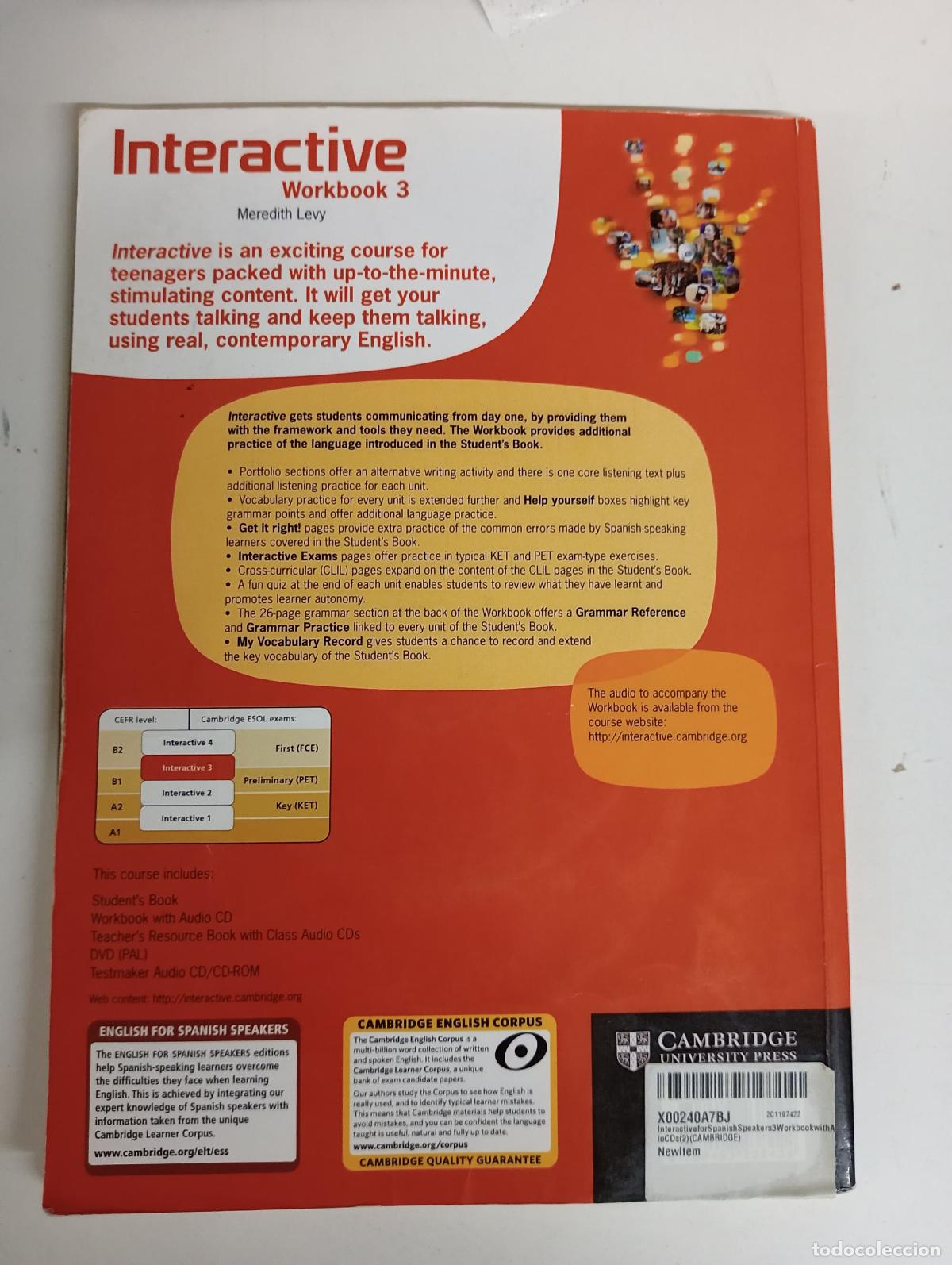 Libros: Interactive for Spanish Speakers 3 Workbook with Audio CDs (2) - Levy, Meredith - Foto 2