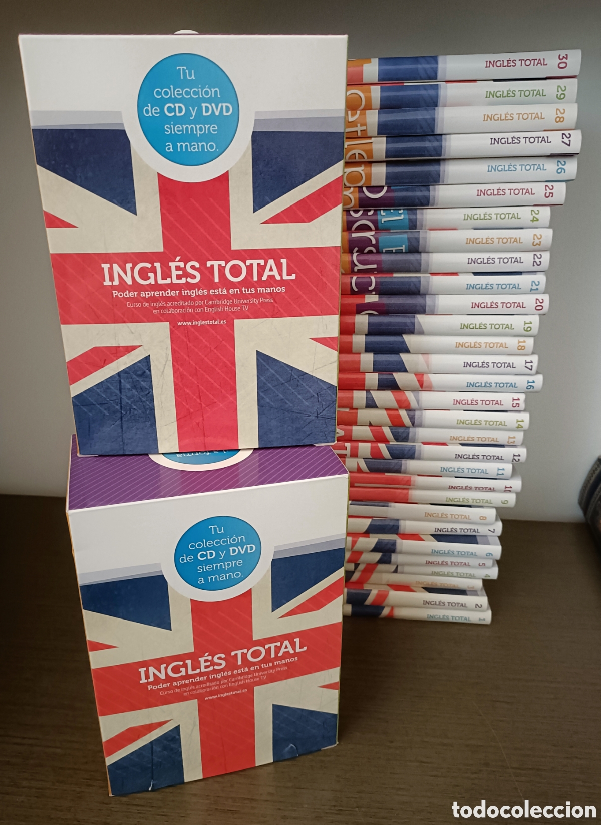Libros: Ingl&eacute;s Total colecci&oacute;n 30 libros, DVD y CD de Cambridge