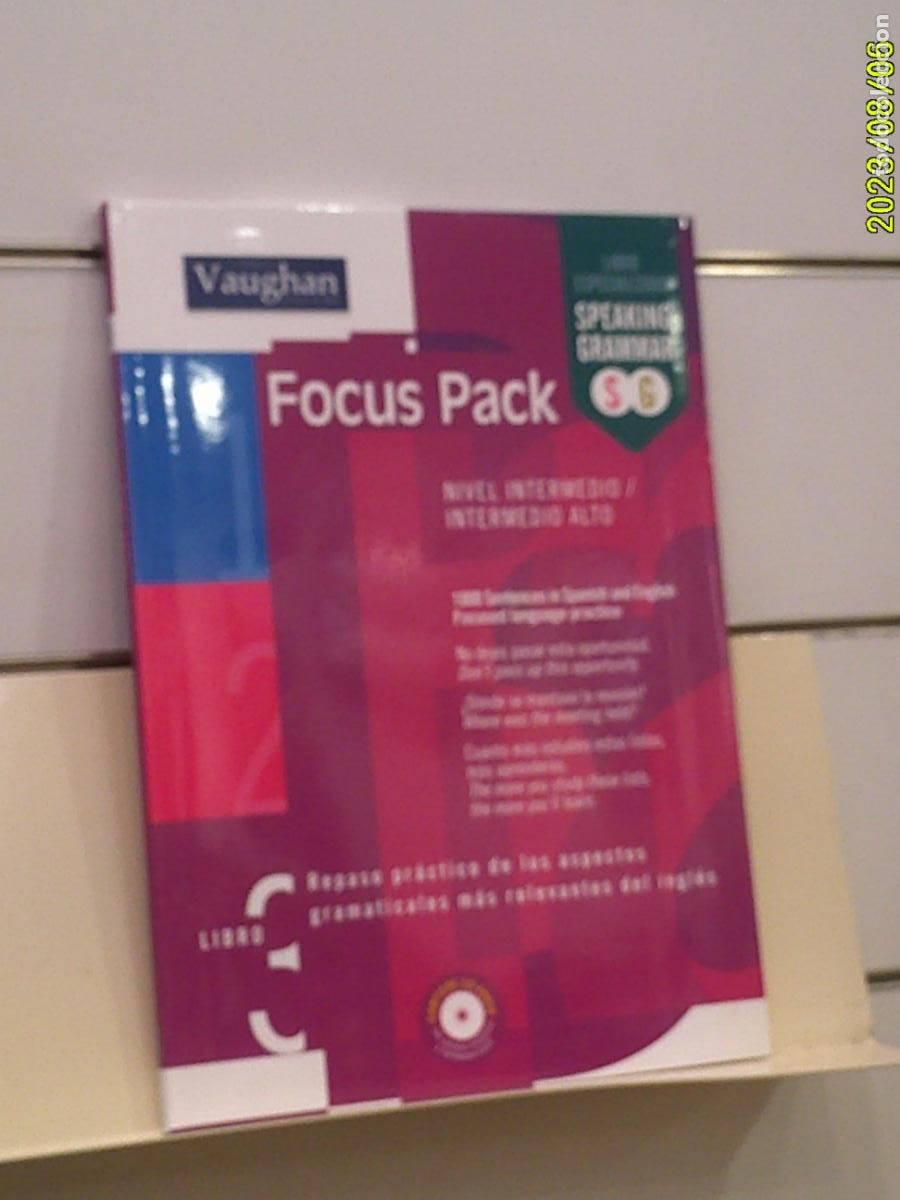 Libros: FOCUS PACK LIBRO 3 SPEAKING GRAMMAR NIVEL INTERMEDIO/ALTO CON 2 CD AUDIO - VAUGHAN SYSTEMS