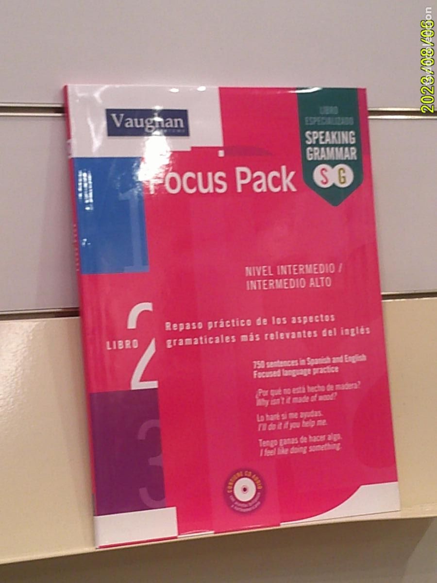 Libros: FOCUS PACK LIBRO 2 SPEAKING GRAMMAR NIVEL INTERMEDIO/ALTO CON 1 CD AUDIO - VAUGHAN SYSTEMS