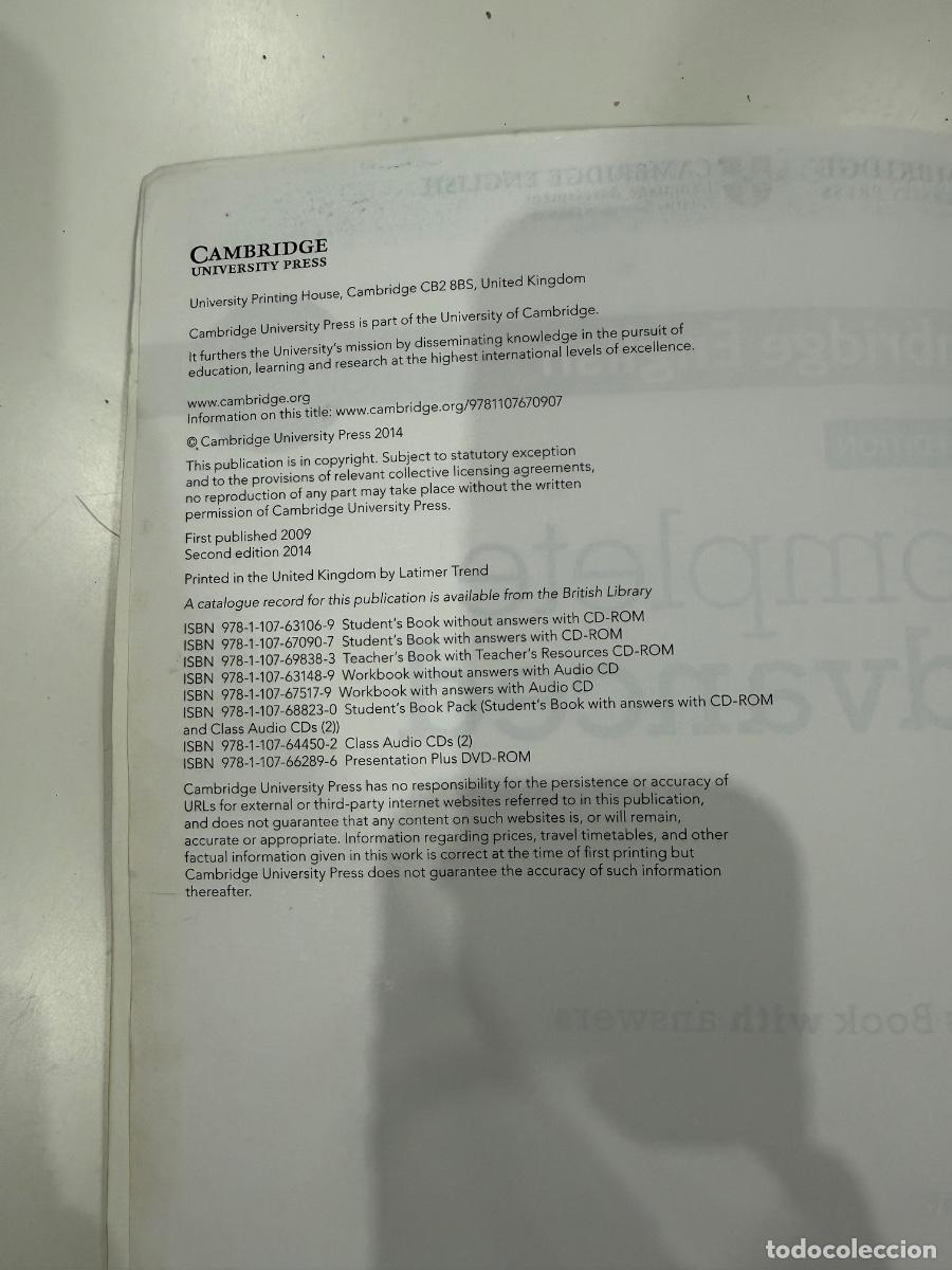 Libros: Complete Advanced Students Book with answers (Second Edition) - Foto 2