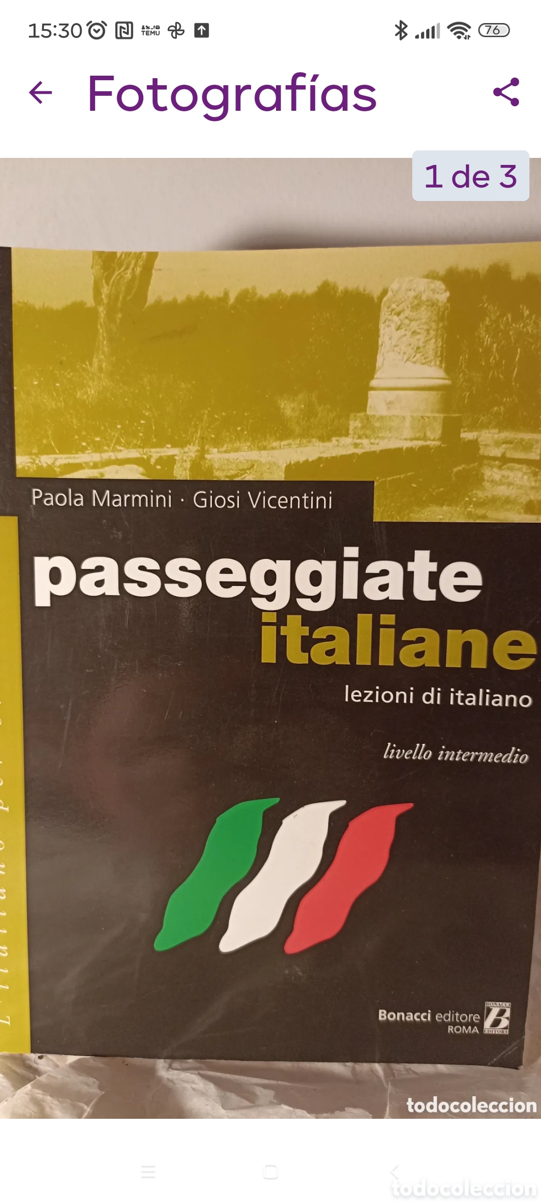 Libros: Passeggiate italiane: lezioni di italiano - Livello intermedio&rdquo; de Paola Marmini y Giosi Vicentini.