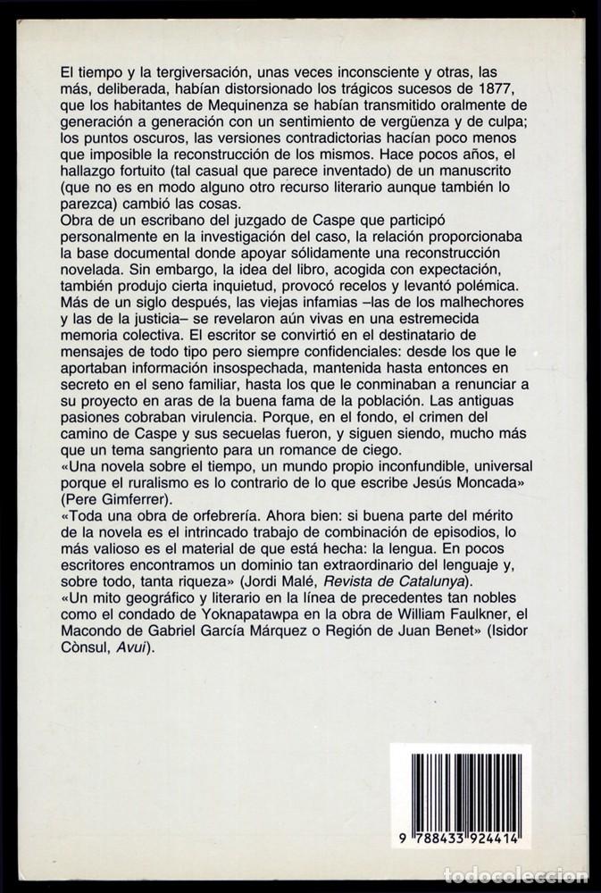 Libros: MONCADA, Jes&uacute;s.  Memoria estremecida.  1999. - Foto 2
