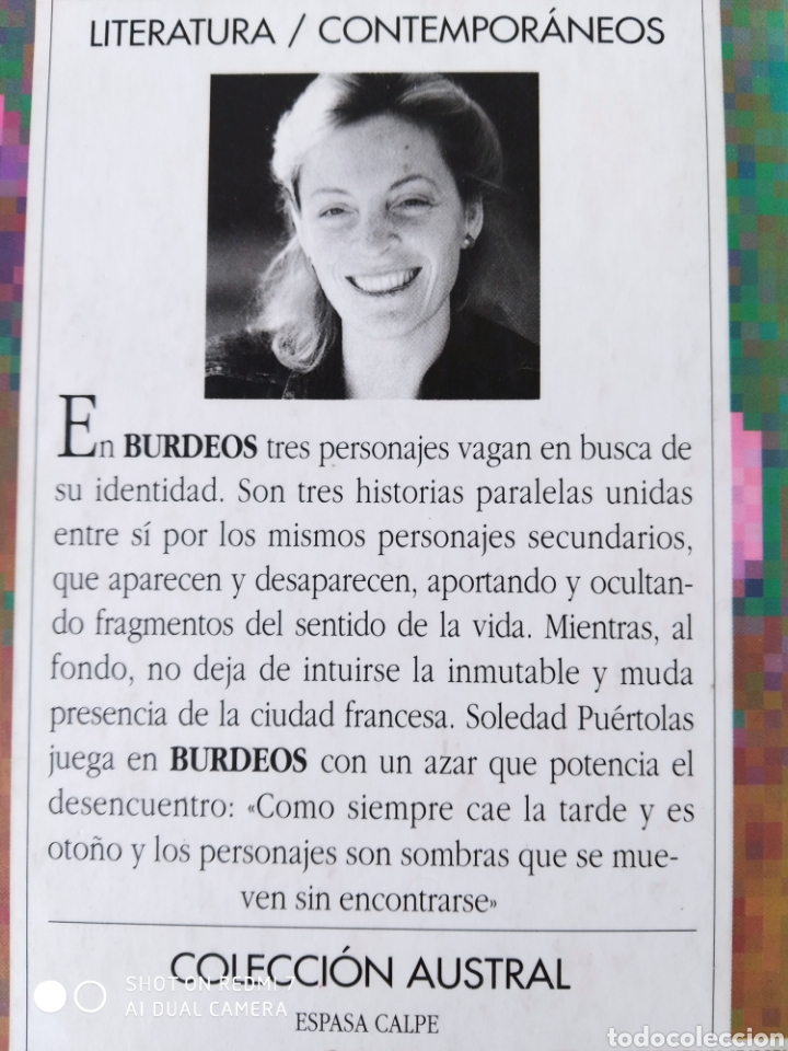 Libros: Burdeos. Soledad Pu&eacute;rtolas. Nuevo - Foto 2