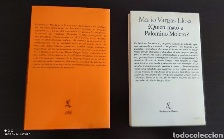 Libros: Mario Vargas Llosa Historia de Mayta Quien mató a Palomino Molero? - Foto 2 - 303157533