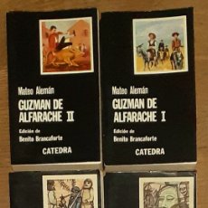 Libros: 4 LIBROS 2 OBRAS COMPLETAS: GUZMÁN DE ALFARACHE I-II + DON QUIJOTE DE LA MANCHA I-II EN BUEN ESTADO.. Lote 399256569
