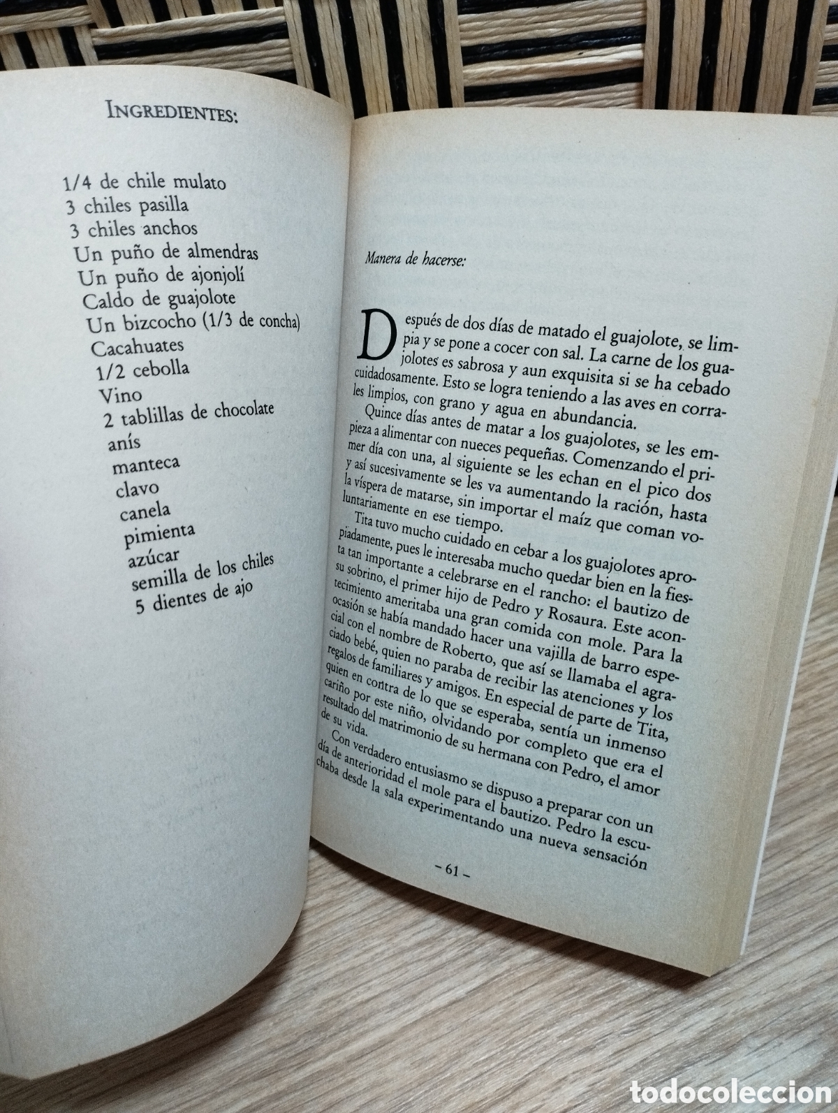 Libros: Libro &rdquo;Como agua para chocolate&rdquo; - Foto 2