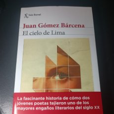 Libros: JUAN CARLOS BARCENA EL CIELO DE LIMA SEIX BARRAL SEPTIEMBRE 2023