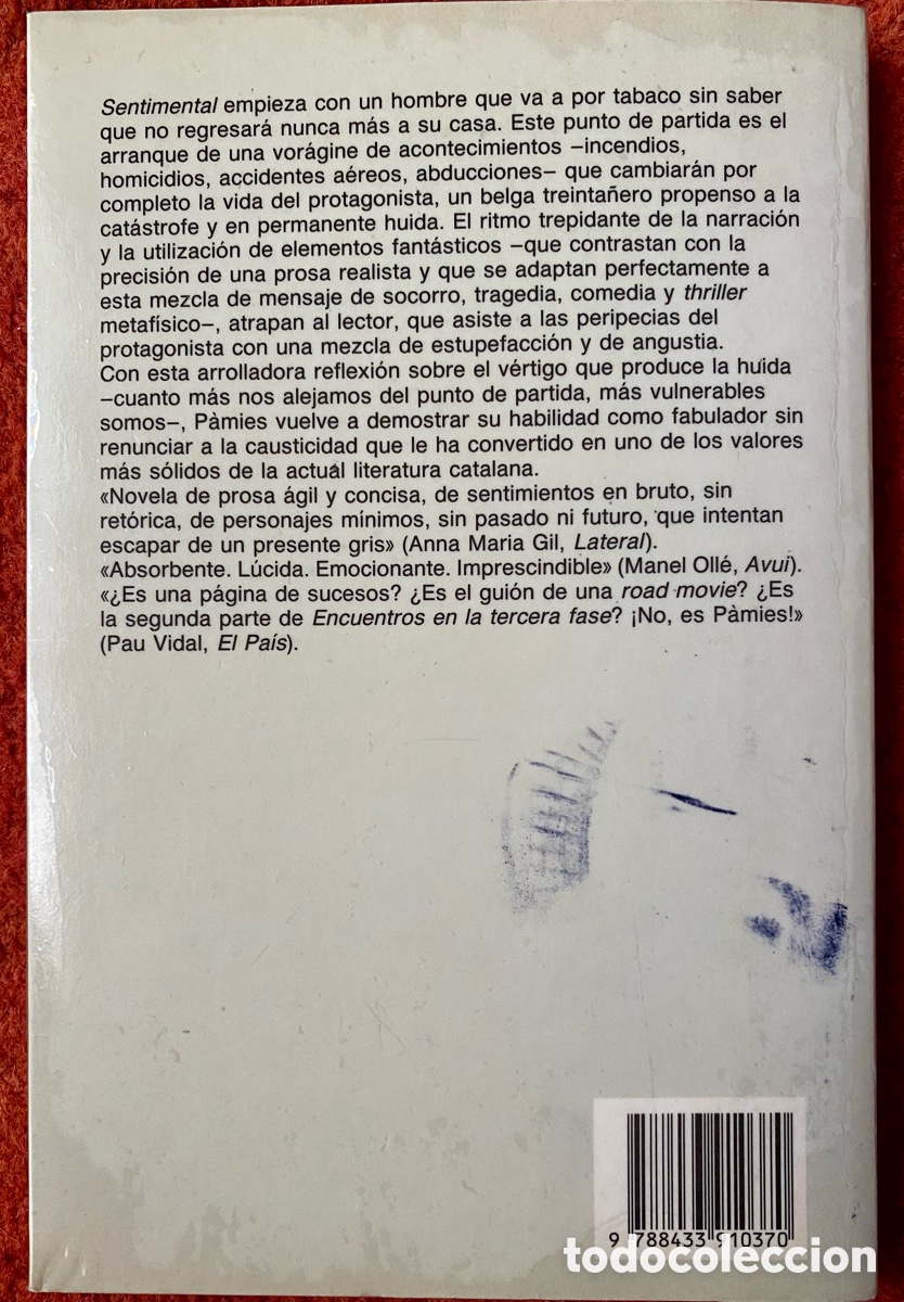 Libros: Libro SENTIMENTAL Sergie PAMIES - Foto 2