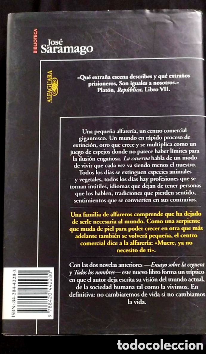 Libros: La Caverna. Jose Saramago - Foto 2