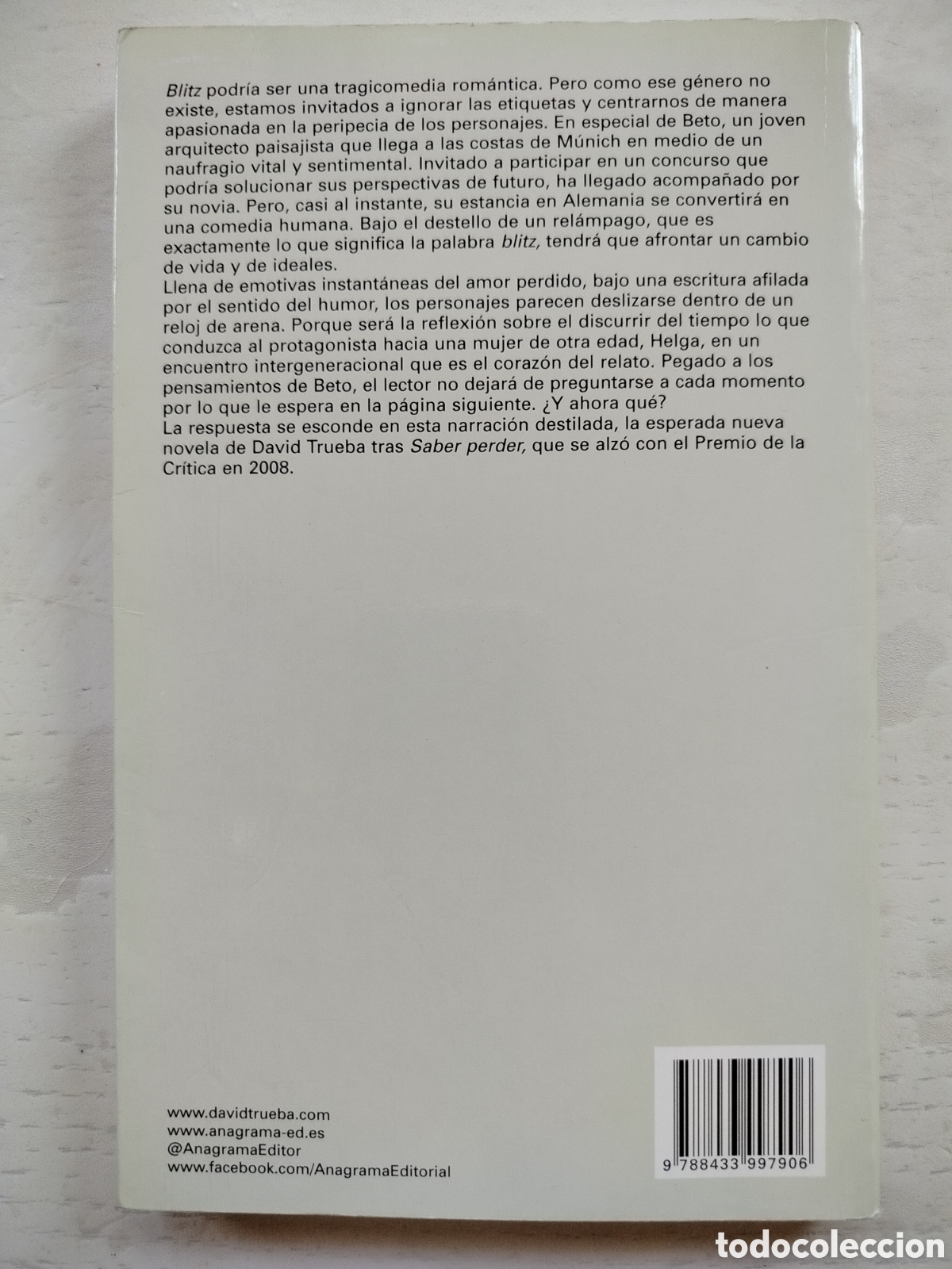 Libros: David Trueba Blitz Anagrama - Foto 2