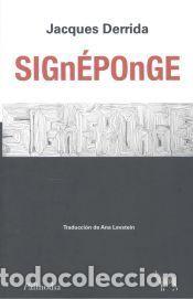 Libros: Sign&eacute;ponge - JACQUES DERRIDA - Foto 1