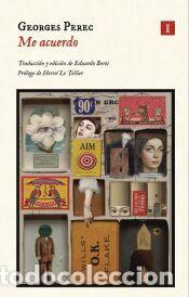 Libros: Me acuerdo - Perec, Georges