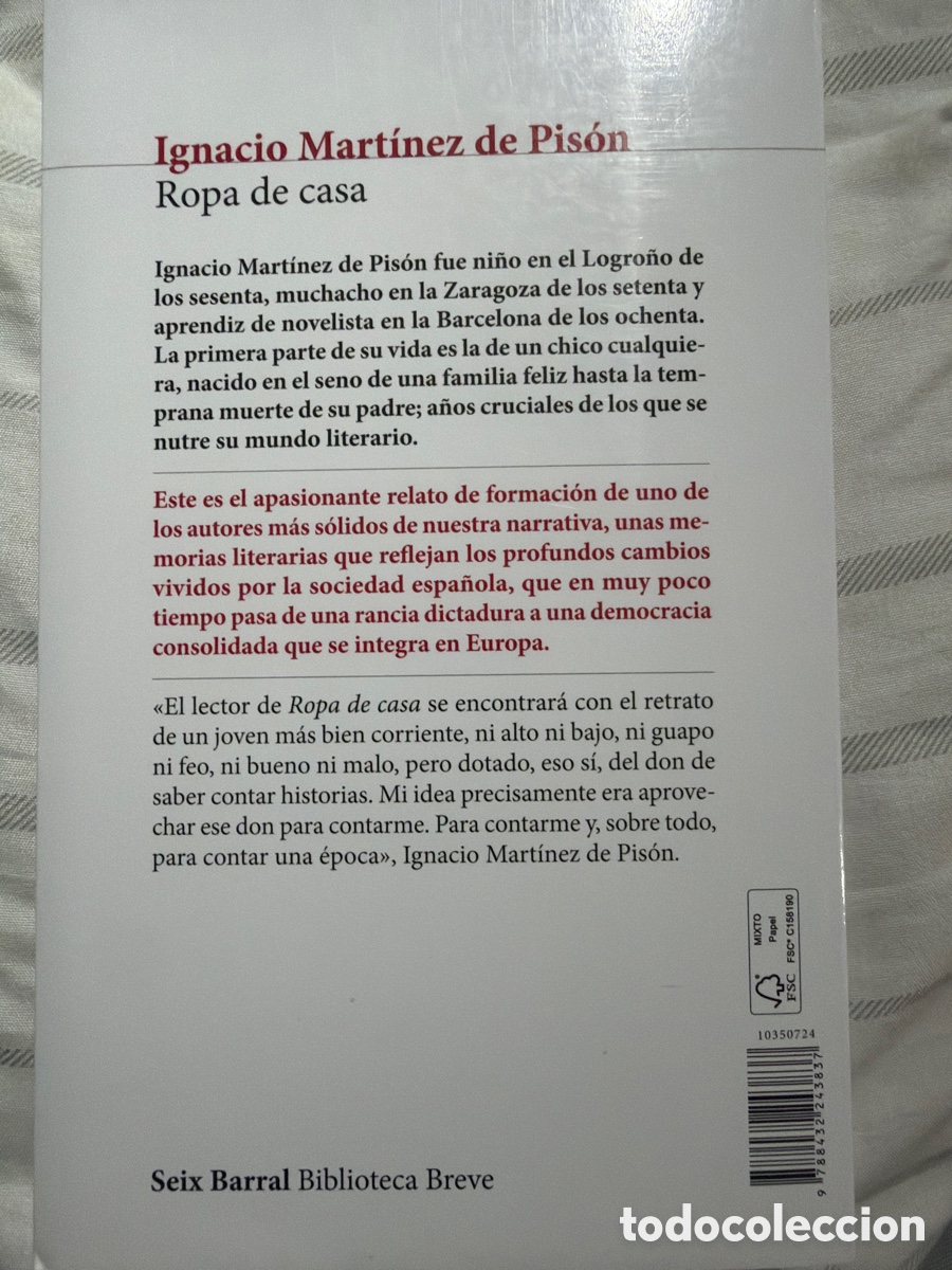 Libros: Ropa de casa . Ignacio Mart&iacute;nez de Pis&oacute;n - Foto 2