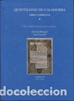 Libros: Obra completa: en el XIX centenario de su muerte Vol.III - Quintiliano, Marco Fabio