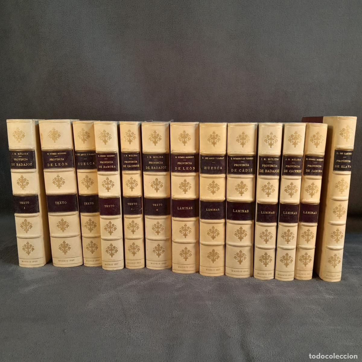 Libros: L-7771.CAT&Aacute;LOGO MONUMENTAL DE ESPA&Ntilde;A.13 VOL&Uacute;MENES. AUTORES VARIOS. 1915-1942