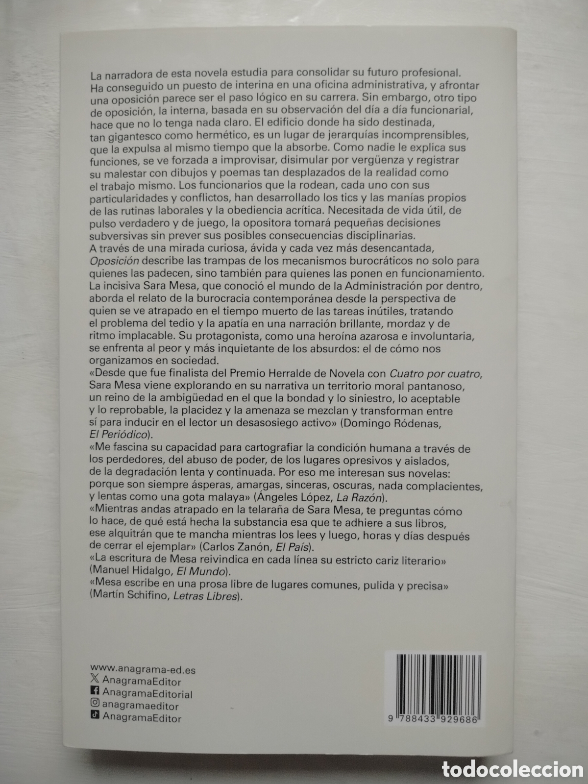 Libros: Sara Mesa Libro Oposici&oacute;n - Foto 2