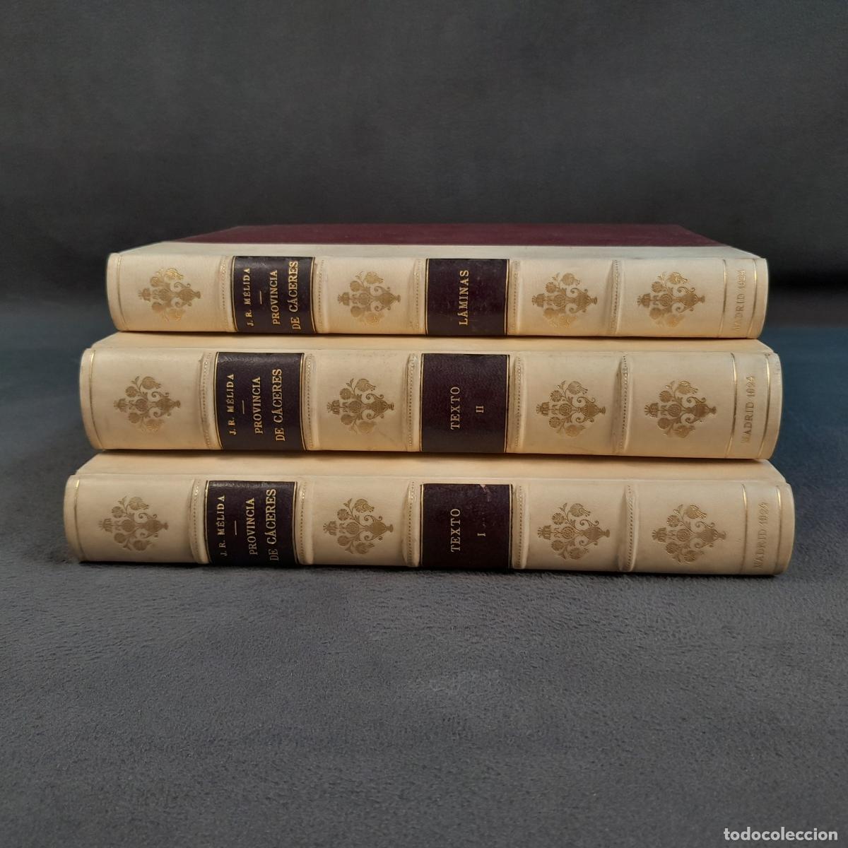 Libros: L-471.CAT&Aacute;LOGO MONUMENTAL PROVINCIA DE C&Aacute;CERES. I-II TEXTOS Y L&Aacute;MINAS.JOS&Eacute; RAM&Oacute;N M&Eacute;LIDA.1924