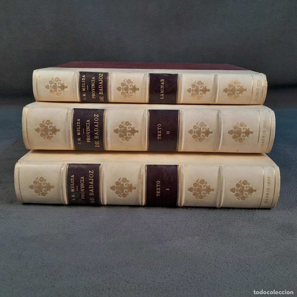 Libros: L-515.CAT&Aacute;LOGO MONUMENTAL PROVINCIA DE BADAJOZ. I-IITEXTO Y L&Aacute;MINAS.JOS&Eacute; RAM&Oacute;N M&Eacute;LIDA. 1925-1926