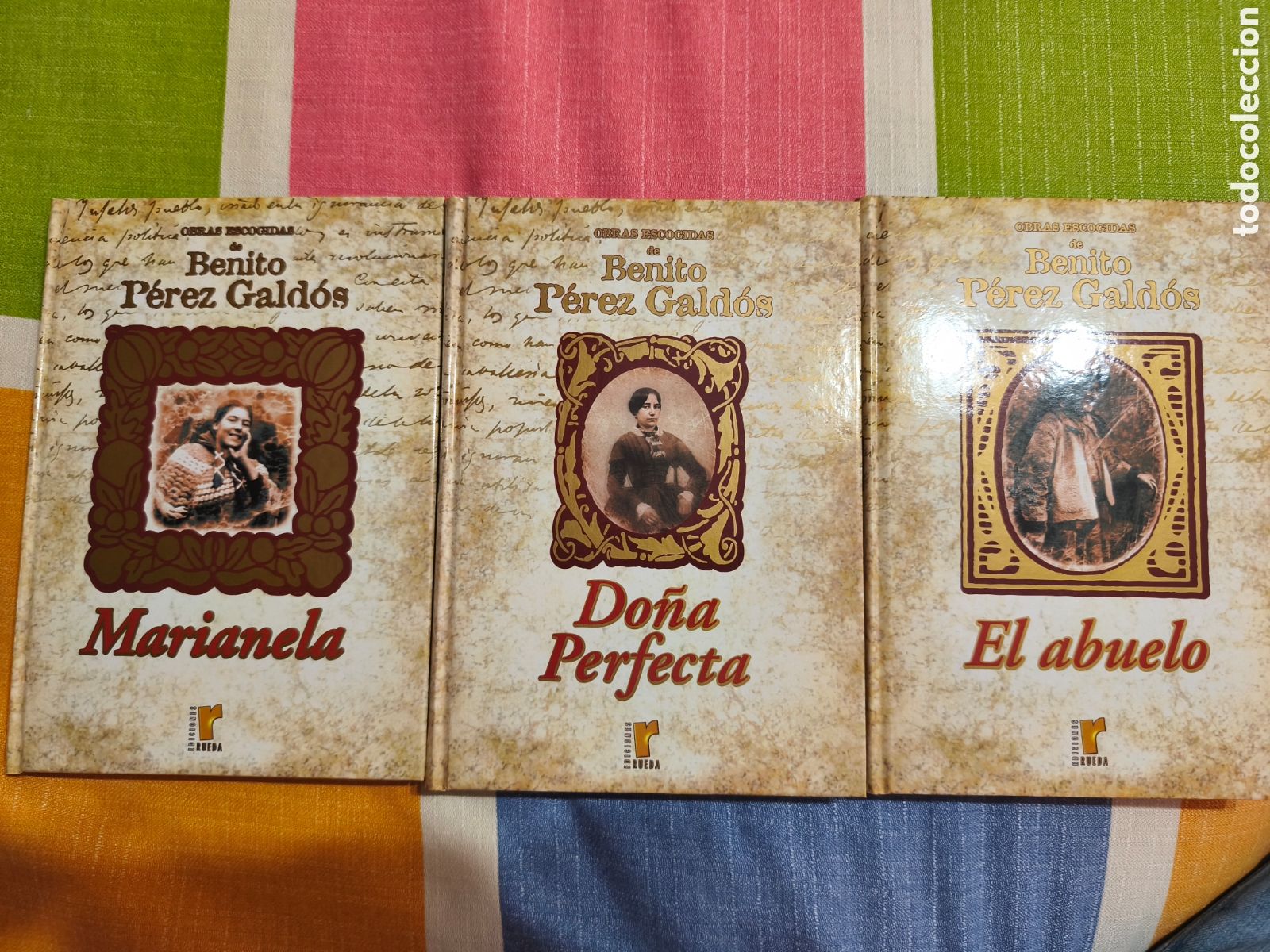Libros: BENITO P&Eacute;REZ GALDOS. TRES NOVELAS, MARIANELA, EL ABUELO Y DO&Ntilde;A PERFECTA. EDICIONES RUEDA