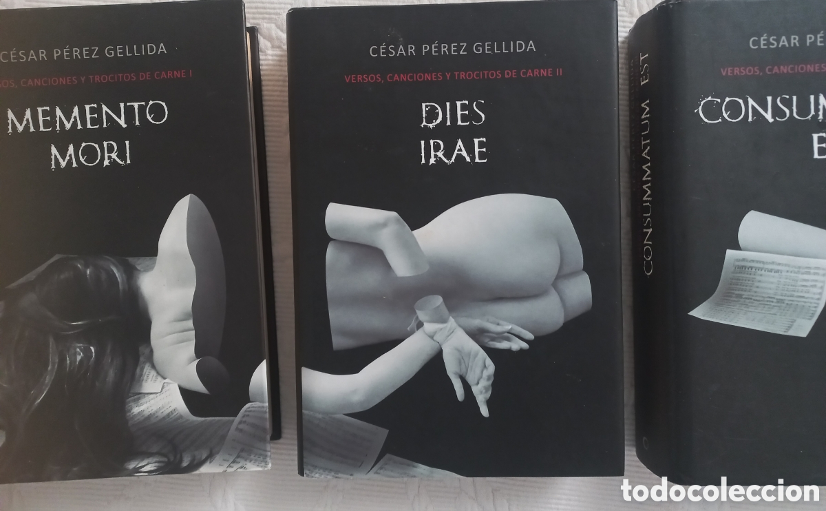 Libros: TRILOG&Iacute;A COMPLETA VERSOS, CANCIONES Y TROCITOS DE CARNE &ndash; C&Eacute;SAR P&Eacute;REZ GELLIDA