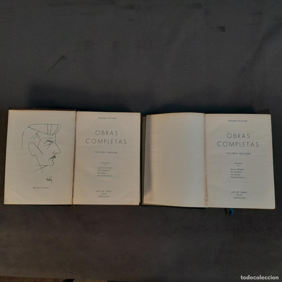 Libros: L-6230. OBRAS COMPLETAS. WILLIAM FAULKNER. LUIS DE CARALT. 1959-1962