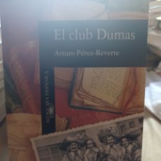 Libros: BARIBOOK JJ52 EL CLUB DUMAS ARTURO PÉREZ REVERTE ALFAGUARA HISPÁNICA. Lote 359516890
