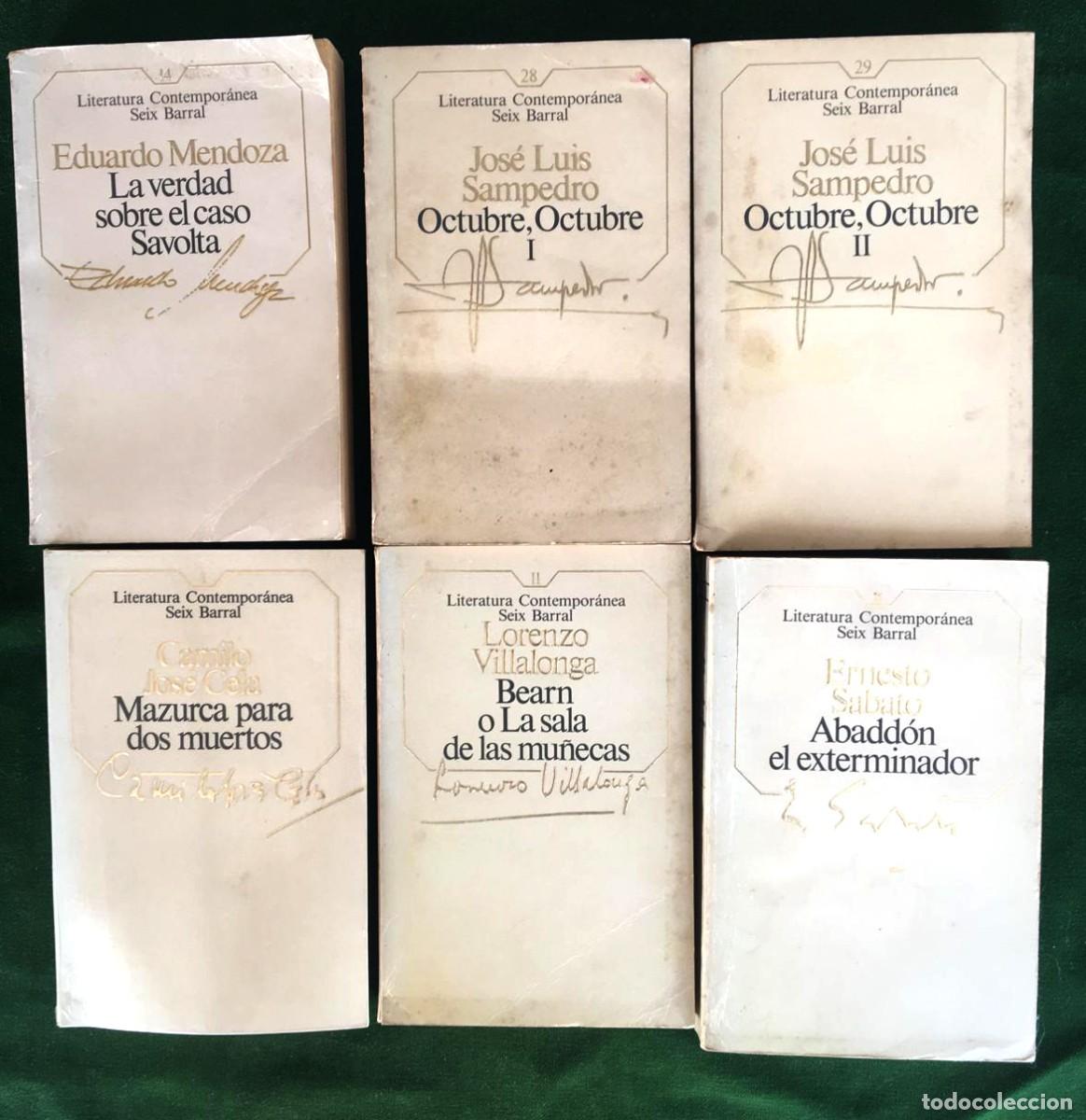 Libros: Lote 6 Libros Colecci&oacute;n Literatura Contempor&aacute;nea Seix Barral