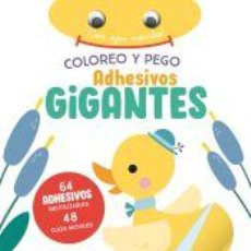 Libros: COLOREO Y PEGO ADHESIVOS GIGANTES. PATO - YOYO. Lote 400913934