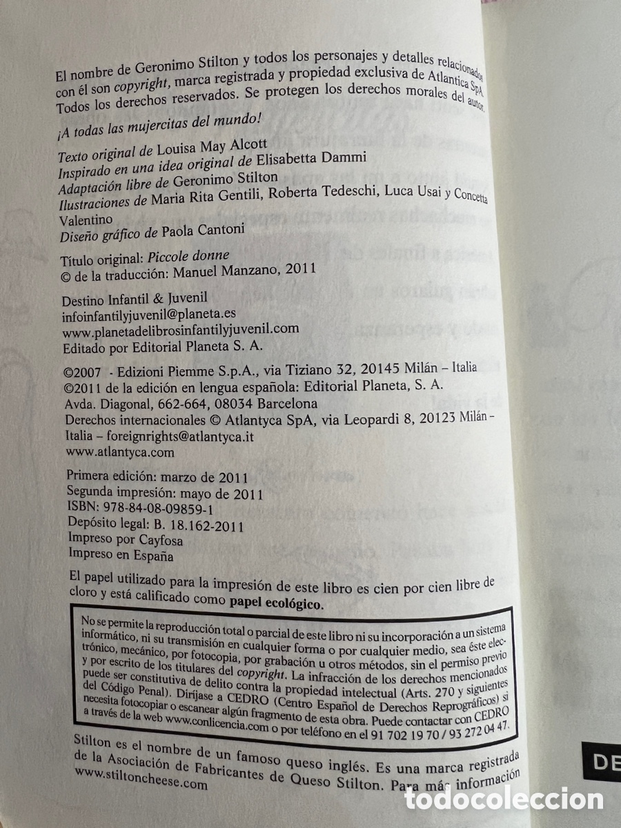 Libros: Libro Mujercitas de Ger&oacute;nimo Stilton - Foto 3