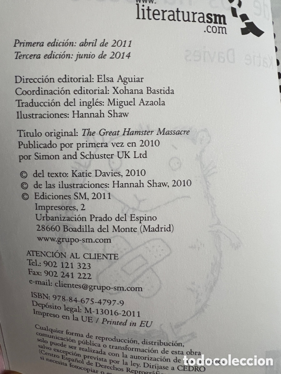 Libros: Libro La Gran Masacre de Los Hamsters - Foto 4