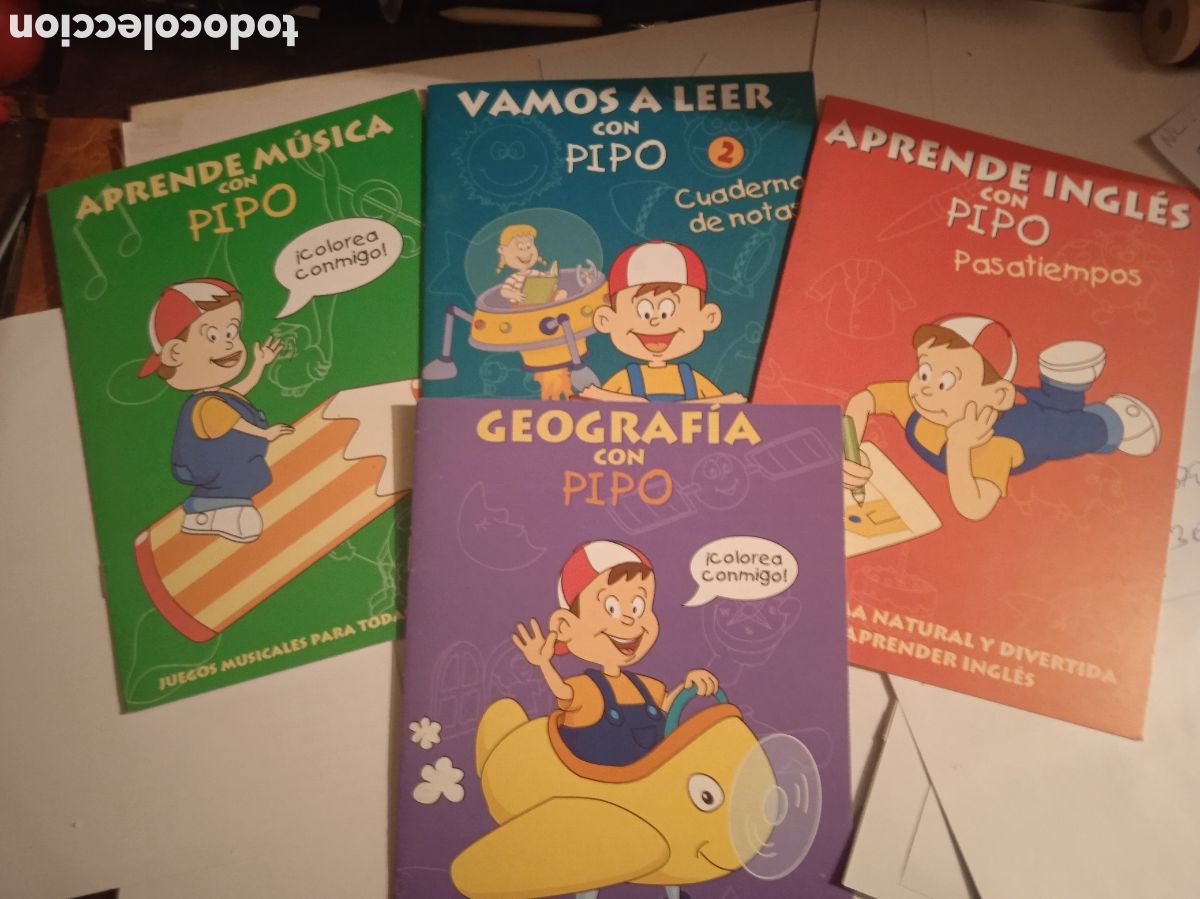 Libros: APRENDE A LEER CON PIPO INGLES, GEOGRAFIA, MUSICA